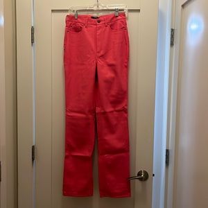 AFRM Pink Leather Pants